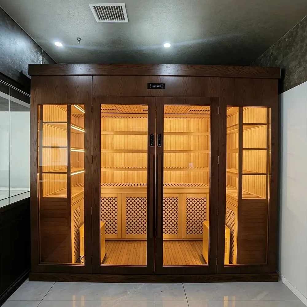 448L Cigar Humidor with Digital Display — installed view with glass doors