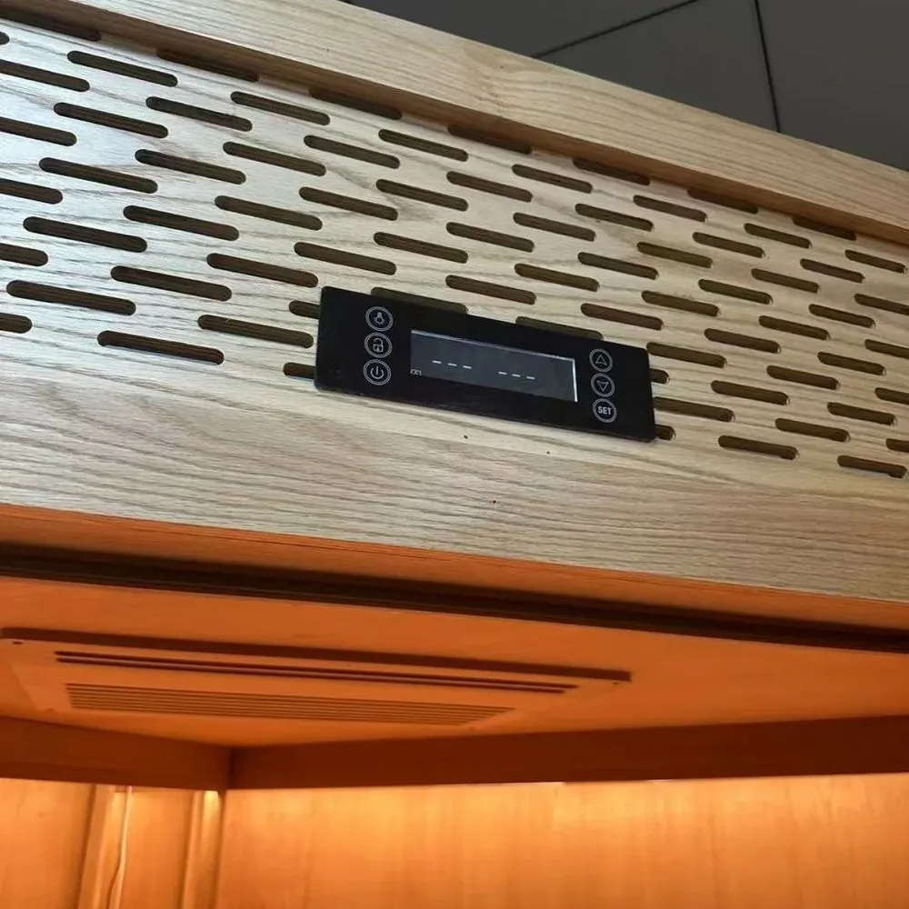 288L Stainless Steel Cigar Cellar Cooler — material and hardware detail of digital control panel