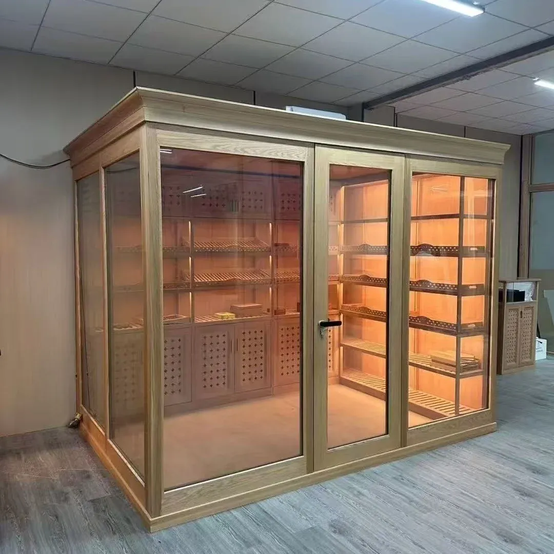 Stepped 1000L Dual-Zone Stainless Wine Cabinet — installed view in showroom setting
