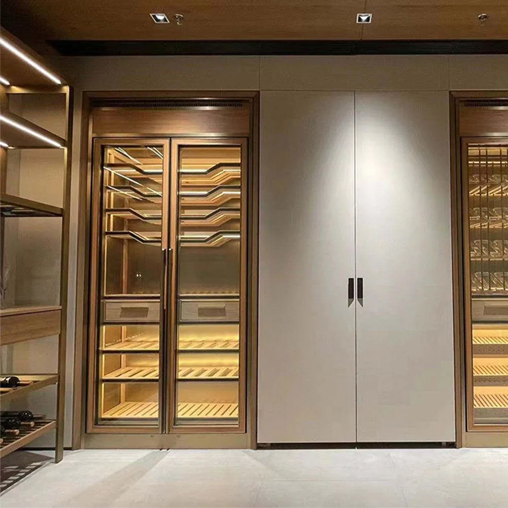 Stainless steel wine cabinet — in-situ project installation