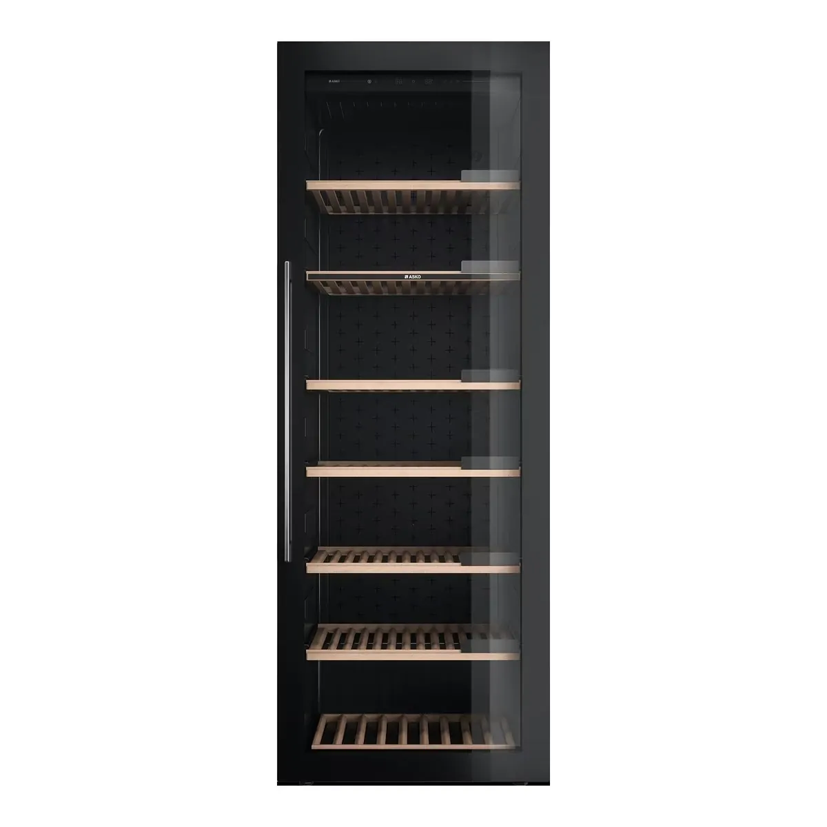 Single-Zone Stainless Wine Cabinet — straight-on view