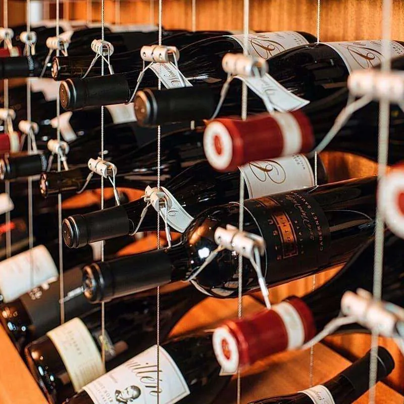 1200-Bottle Solid Wood Wine Cellar — construction detail