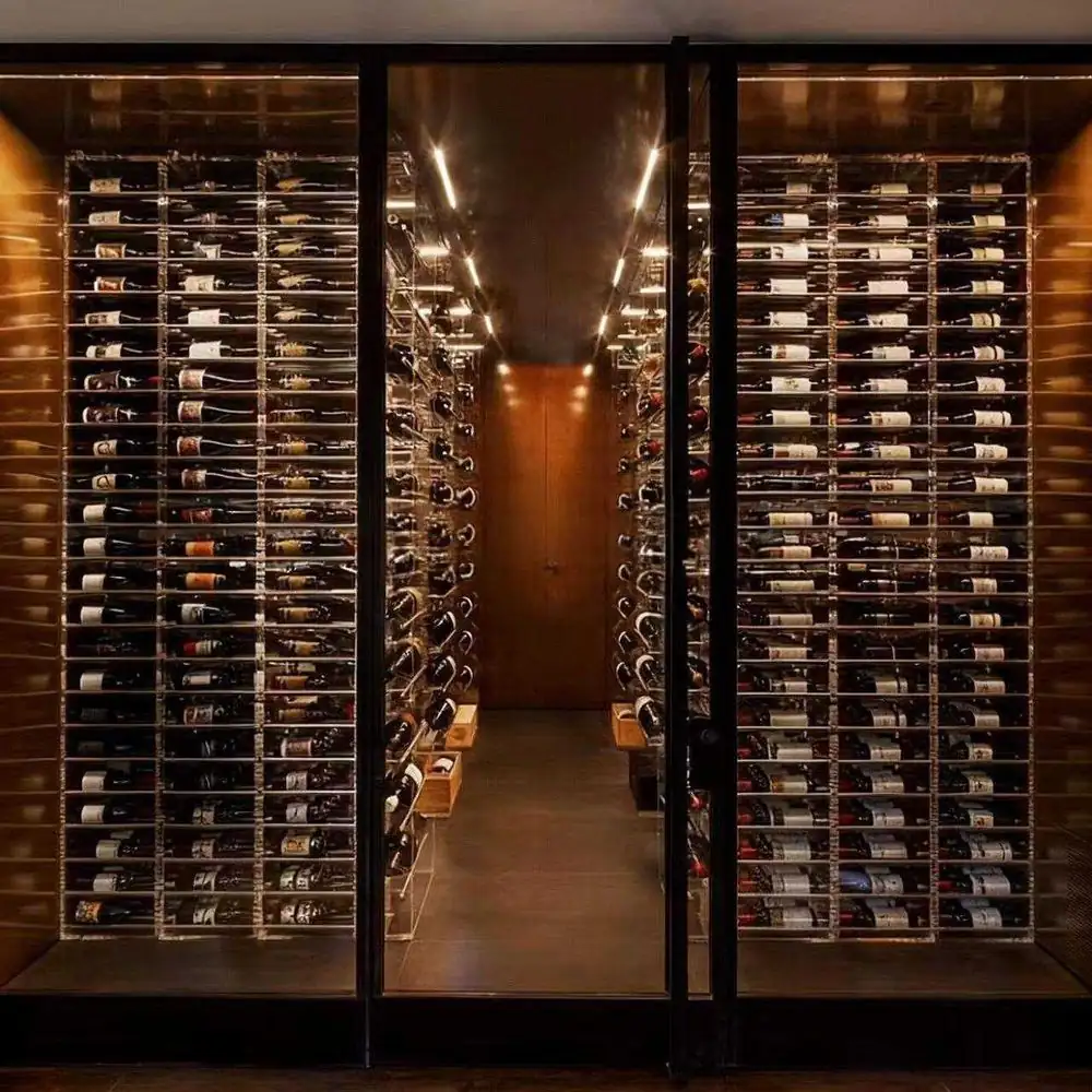 F-88 Compact 120-Bottle Wine Cellar — interior shelving and storage with shelving