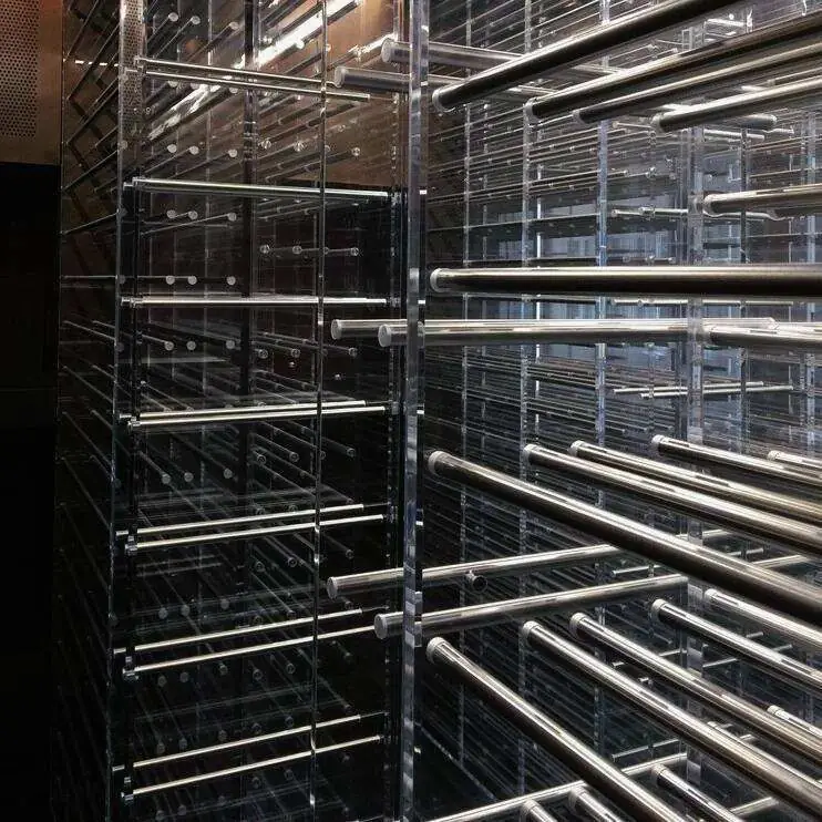F-88 Compact 120-Bottle Wine Cellar — close-up detail of acrylic rack