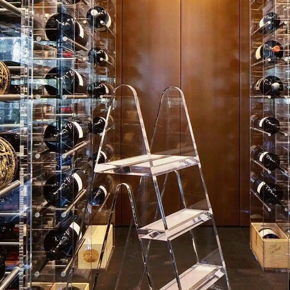 F-88 Compact 120-Bottle Wine Cellar — interior rack and shelf layout with acrylic rack